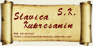 Slavica Kuprešanin vizit kartica